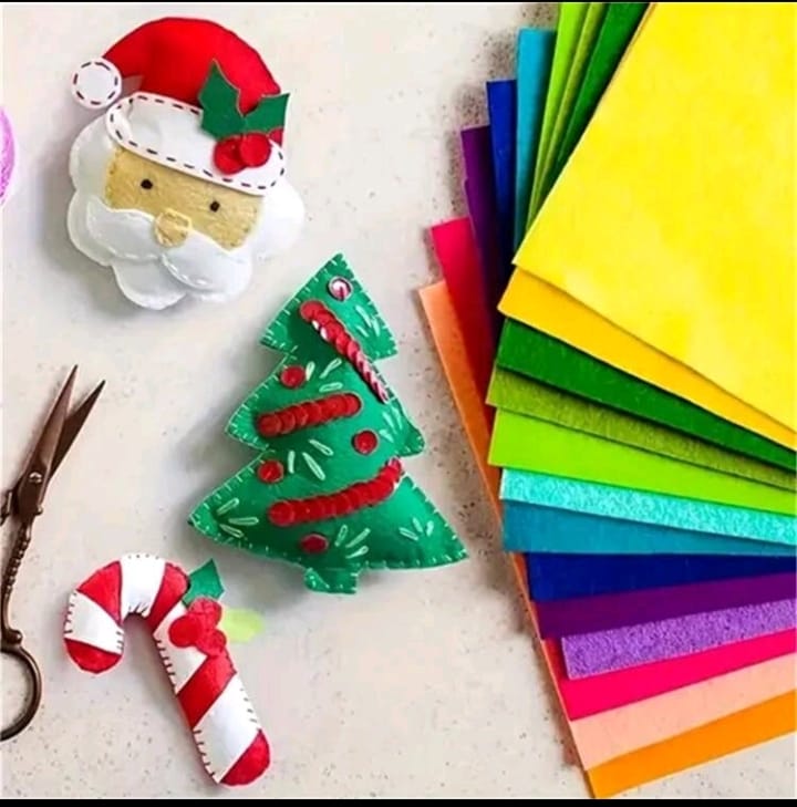 Pack de feuilles de feutrine colorées