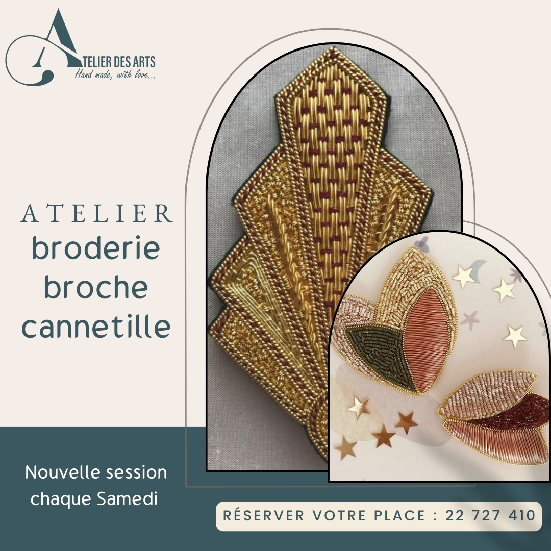 Atelier Broderie Broche Cannetille